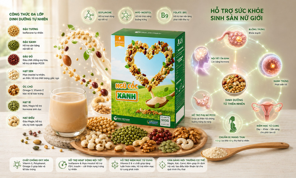 Bảng thành phần Ngũ cốc Như Ý Xanh